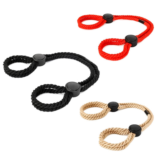Secret Oasis Adjustable BDSM Bondage Rope Handcuffs 