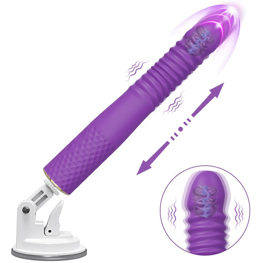 Secret Oasis Telescopic Automatic Dildo Vibrator – Hands-Free Pleasure